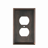 Switch Plate Double Receptacle - Contemporary Style